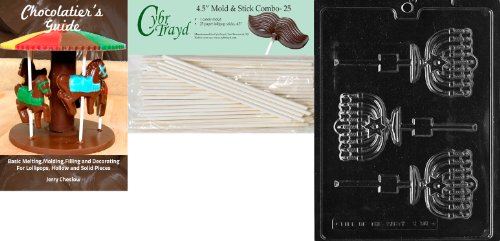 CybrtraydCasket Pretzel Pop Halloween Chocolate Candy Mold with Chocolatiers Guide CybrtraydCasket Pretzel Pop Halloween Chocolate Candy Mold with Chocolatiers Guide